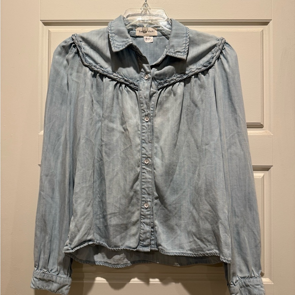 Bella Dahl Light Blue Button Down Shirt